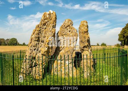 The Whispering Knights, Rollright Stones, Little Rollright, Oxfordshire, England Stockfoto