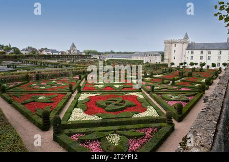 Gärten der Burg Villandry im Departement Indre-et-Loire .France 2015 vvbvanbree fotografie Stockfoto