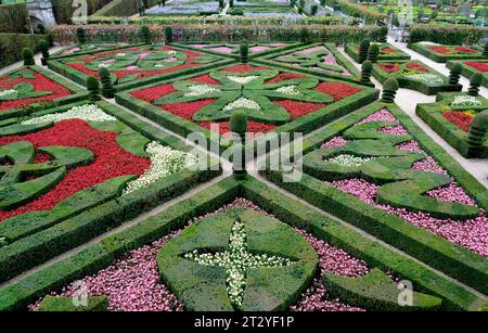 Gärten der Burg Villandry im Departement Indre-et-Loire .France 2015 vvbvanbree fotografie Stockfoto