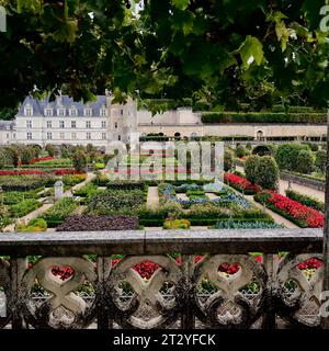 Gärten der Burg Villandry im Departement Indre-et-Loire .France 2015 vvbvanbree fotografie Stockfoto