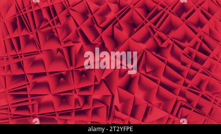 3D-kaleidoskopischer industrieller Kunsthintergrund. Design. Verdrehte Rohre in Flieder erzeugen einen fraktalen Effekt. Stockfoto