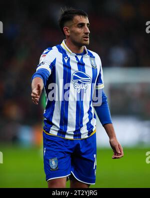 Pol Valentin am Mittwoch in Sheffield während des Sky Bet Championship Matches in der Vicarage Road, Watford. Bilddatum: Samstag, 21. Oktober 2023. Stockfoto