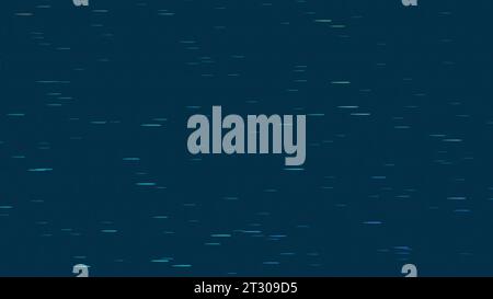 Schwarzer und blauer Hintergrund. Design. Fliegende kleine leuchtende Partikel in Abstraktion. Stockfoto