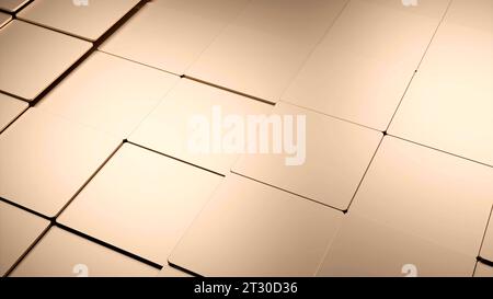 Grauer und rosafarbener Hintergrund. Design. Ein gleitender Hintergrund aus kleinen Quadraten in Zeichentrickanimation. Stockfoto