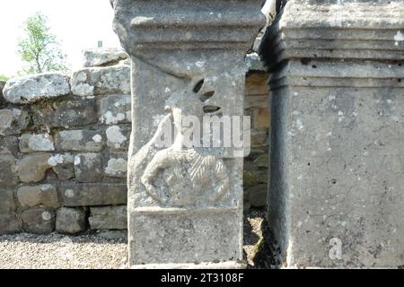 Brocolitia, Tempel der Mithras, Carrawburgh, hadrians Mauer, Stockfoto