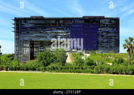 Quartier Port Marianne, Nouvelle Mairie. Architekt Jean Nouvel. Montpellier F 34 Stockfoto