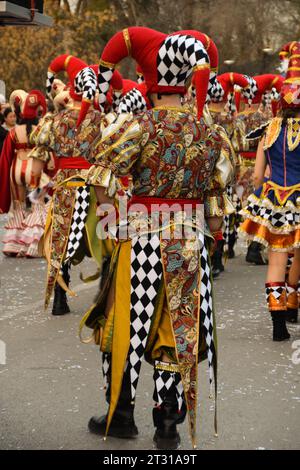 Winterkarneval in der Stadt Manchego Stockfoto