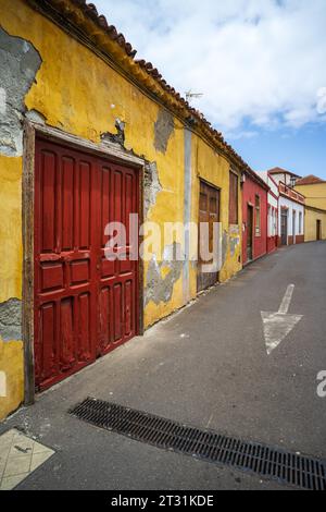 Alte Straßen der antiken Stadt Garachico an der Nordküste von Tenerie. Kanarische Inseln. Spanien. Stockfoto