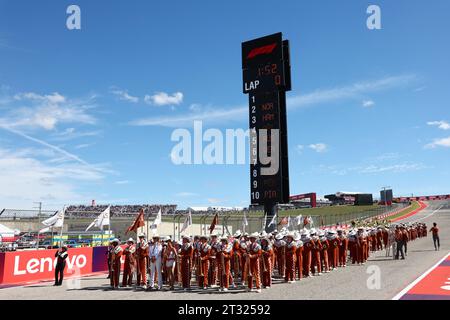 Austin, USA. Oktober 2023. Gitteratmosphäre. 22.10.2023. Formel-1-Weltmeisterschaft, Rd 19, Grand Prix der Vereinigten Staaten, Austin, Texas, USA, Renntag. Das Foto sollte lauten: XPB/Press Association Images. Quelle: XPB Images Ltd/Alamy Live News Stockfoto