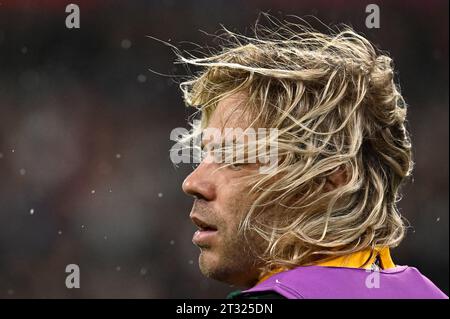 Saint Denis, Frankreich. Oktober 2023. Julien Mattia/Le Pictorium - England - Südafrika - Rugby-Weltmeisterschaft - 21/10/2023 - Frankreich/seine-Saint-Denis/Saint-Denis - FAF de Klerk im Halbfinale der Rugby-Weltmeisterschaft zwischen England und Südafrika im Stade de France am 21. Oktober 2023. Quelle: LE PICTORIUM/Alamy Live News Stockfoto