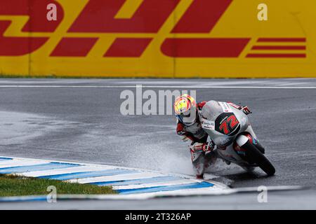 Melbourne, Australien. Oktober 2023. Melbourne, Australien, Sonntag, 22. Oktober: 72 Taiyo FURUSATO, Honda Moto3 während des MotoGP Australian Motorcyle Grand Prix 2023. Bild, Foto und Copyright © PETERSON Mark ATP Images (PETERSON Mark/ATP/SPP) Credit: SPP Sport Press Photo. /Alamy Live News Stockfoto