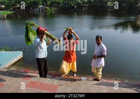 Nabapatrika Snan Stockfoto