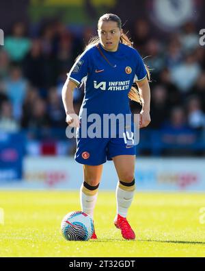 Chelsea's Fran Kirby im Einsatz beim Spiel Chelsea FC Women gegen Brighton & Hove Albion Women FC WSL in Kingsmeadow, Wheatsheaf Park, London, Großbritannien am 22. Oktober 2023 Credit: Every Second Media/Alamy Live News Stockfoto