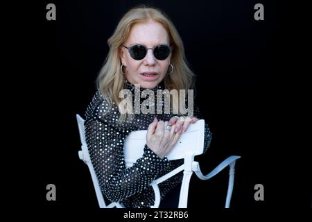Cecilia Roth posiert während der Promotion des 71. San Sebastian International Film Festivals im Maria Cristina Hotel in Donostia/San Sebastian. Stockfoto
