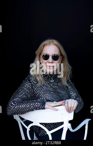 Cecilia Roth posiert während der Promotion des 71. San Sebastian International Film Festivals im Maria Cristina Hotel in Donostia/San Sebastian. Stockfoto