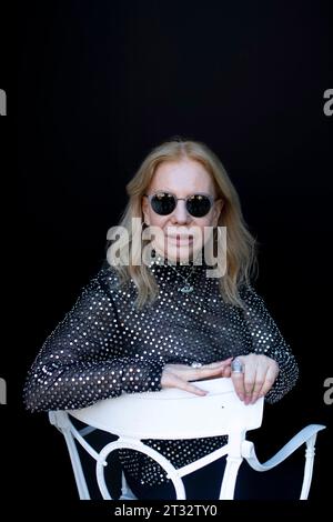 Cecilia Roth posiert während der Promotion des 71. San Sebastian International Film Festivals im Maria Cristina Hotel in Donostia/San Sebastian. (Foto: Nacho Lopez/SOPA Images/SIPA USA) Credit: SIPA USA/Alamy Live News Stockfoto