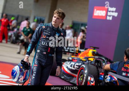 Logan Sargeant (USA) Williams Racing während des Sonntagsrennens der FORMEL 1 LENOVO UNITED STATES GRAND PRIX 2023 - 19. Oktober bis 22. Oktober 2023 Circuit of Americas, Stockfoto