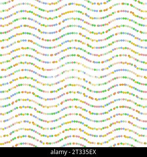 Nahtloses Ornament. Moderner gewellter farbenfroher Hintergrund. Geometrisches, modernes Muster Stockfoto