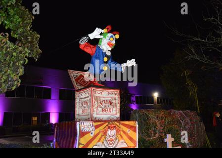 Scarry Jack in der Box Clown Stockfoto