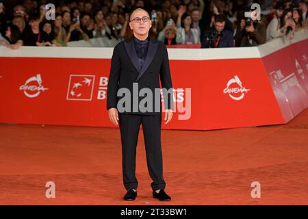 Rom, Italien. Oktober 2023. Ferzan Ozpetek besucht den roten Teppich des Films Nuovo Olimpo beim Rome Film fest 2023 im Auditorium Parco della Musica. Quelle: SOPA Images Limited/Alamy Live News Stockfoto