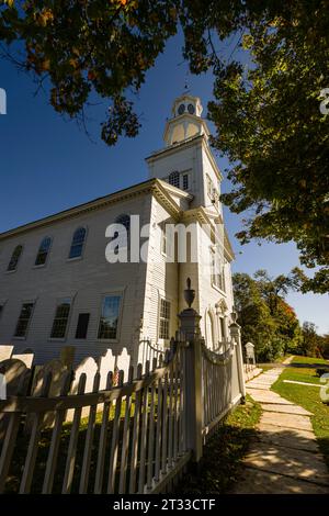 Erste Gemeindekirche von Bennington Bennington, Vermont, USA Stockfoto