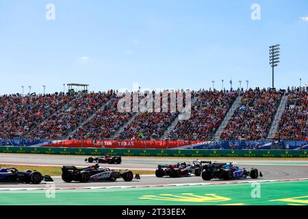 Austin, Etats Unis. Oktober 2023. Zuschauer, Fans beim Formel 1 Lenovo United States Grand Prix 2023, 18. Runde der Formel 1-Weltmeisterschaft 2023 vom 20. Bis 22. Oktober 2023 auf dem Circuit of the Americas, in Austin, USA - Foto DPPI Credit: DPPI Media/Alamy Live News Stockfoto