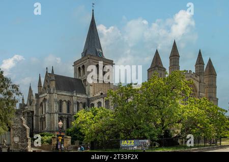 Rochester Kathedrale, Rochester, Kent, England Stockfoto