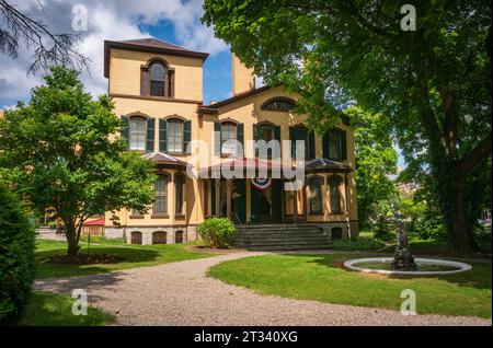 Das Seward House Museum, ein Museum in Auburn, New York Stockfoto