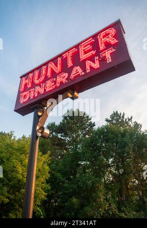 The Hunter's Dinerant in Auburn, NY Stockfoto