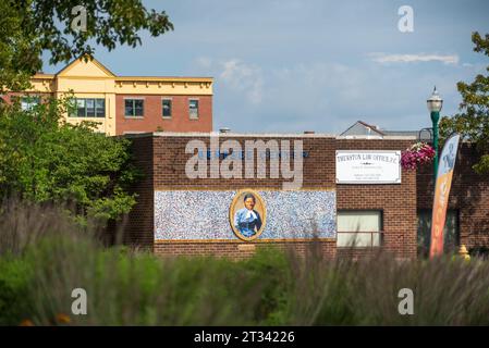 Blick auf das Equal Rights Heritage Center in den Finger Lakes Stockfoto