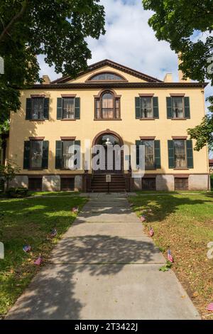 Das Seward House Museum, ein Museum in Auburn, New York Stockfoto