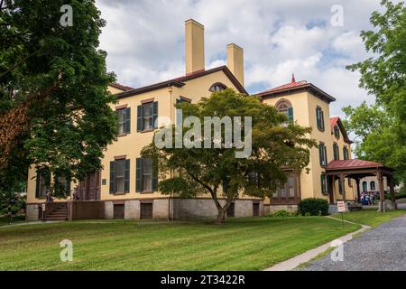 Das Seward House Museum, ein Museum in Auburn, New York Stockfoto