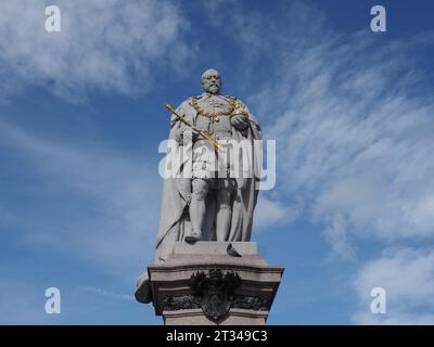 König Eduard VII. Statue der Bildhauer Alfred Drury und James Philip um 1914 in Aberdeen, Großbritannien Stockfoto