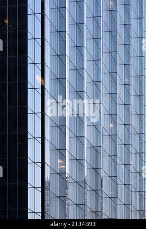 Details der Hochhausarchitektur in der Innenstadt von Chicago. Stockfoto