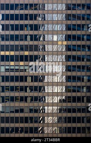 Details der Hochhausarchitektur in der Innenstadt von Chicago. Stockfoto