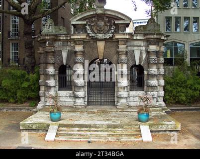 Watergate, Victoria Embankment Gardens, London, Großbritannien. Stockfoto