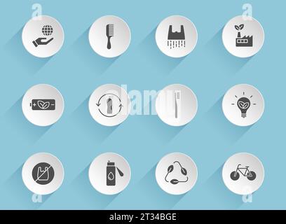 Vektorsymbole „Nullabfall“ Stock Vektor