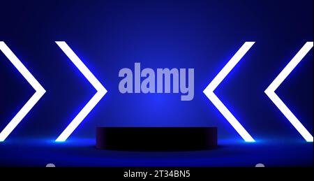 Abstrakter Szenenhintergrund. Produktpräsentation, Mock-up, Show kosmetische Produkt, Podium, Bühne Sockel oder Plattform. Vektorgrafik Stock Vektor