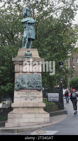 EDINBURGH, Vereinigtes Königreich - 15. SEPTEMBER 2023: Black Watch Memorial des Bildhauers William Birnie Rhind um 1910 Stockfoto