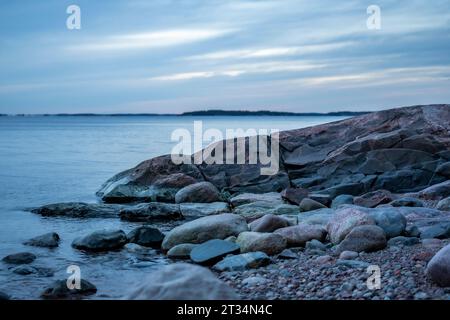 Landschaft im Archipel in Finnland Stockfoto