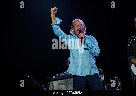 Ian Gillan von Deep Purple tritt beim Rockwave Festival in Athen (TerraVibe Park) / Griechenland auf, Juli 2023 Stockfoto