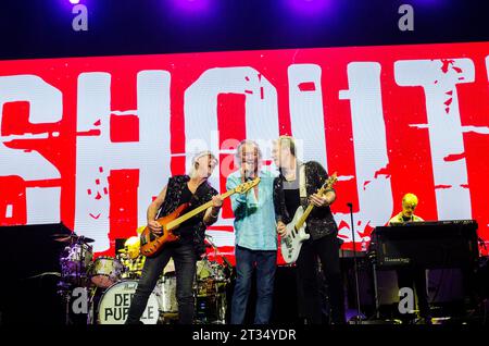 Deep Purple Auftritt beim Rockwave Festival in Athen (TerraVibe Park) / Griechenland, Juli 2023 Stockfoto