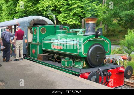 Banchory, Heritage Railway. Dampf, Motor. Die Royal Deeside Railway Preservation Society, Milton, Banchory, Aberdeenshire, Highland, Schottland, Großbritannien Stockfoto