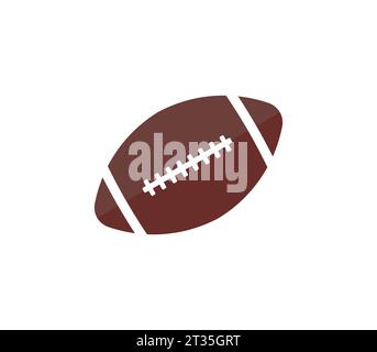US-amerikanischer American-Football-Kugel-Symbol. Vektor-Illustration. Stock Vektor