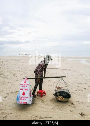 Kambodscha, Sihanoukville, lokaler Strand Stockfoto