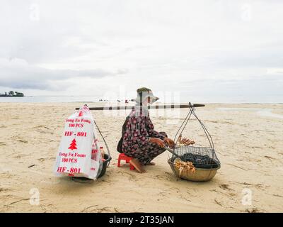 Kambodscha, Sihanoukville, lokaler Strand Stockfoto