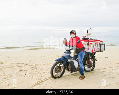 Kambodscha, Sihanoukville, lokaler Strand Stockfoto