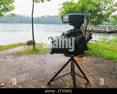 Kambodscha, Region Ratanakiri, Banlung, Yeak Loam Lake Stockfoto