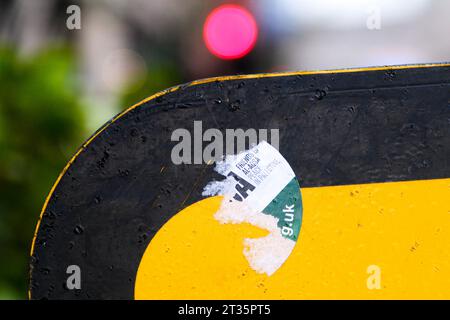 London, Großbritannien. Oktober 2023. Hamas, Israel Krieg, verschiedene Aufkleber und Plakate in London. Quelle: Matthew Chattle/Alamy Live News Stockfoto