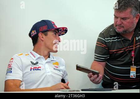 Phillip Island, Australien. Oktober 2023. Phillip Island, Australien, Freitag, 20. Oktober: Marc Marquez (ESP) beim MotoGP Australian Motorcyle Grand Prix 2023. Bild, Foto und Copyright © IVKA Damir ATP Images (IVKA Damir/ATP/SPP) Credit: SPP Sport Pressefoto. /Alamy Live News Stockfoto